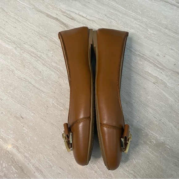 MICHAEL Michael Kors Brown Flats with Gold Accents - Picture 7 of 13
